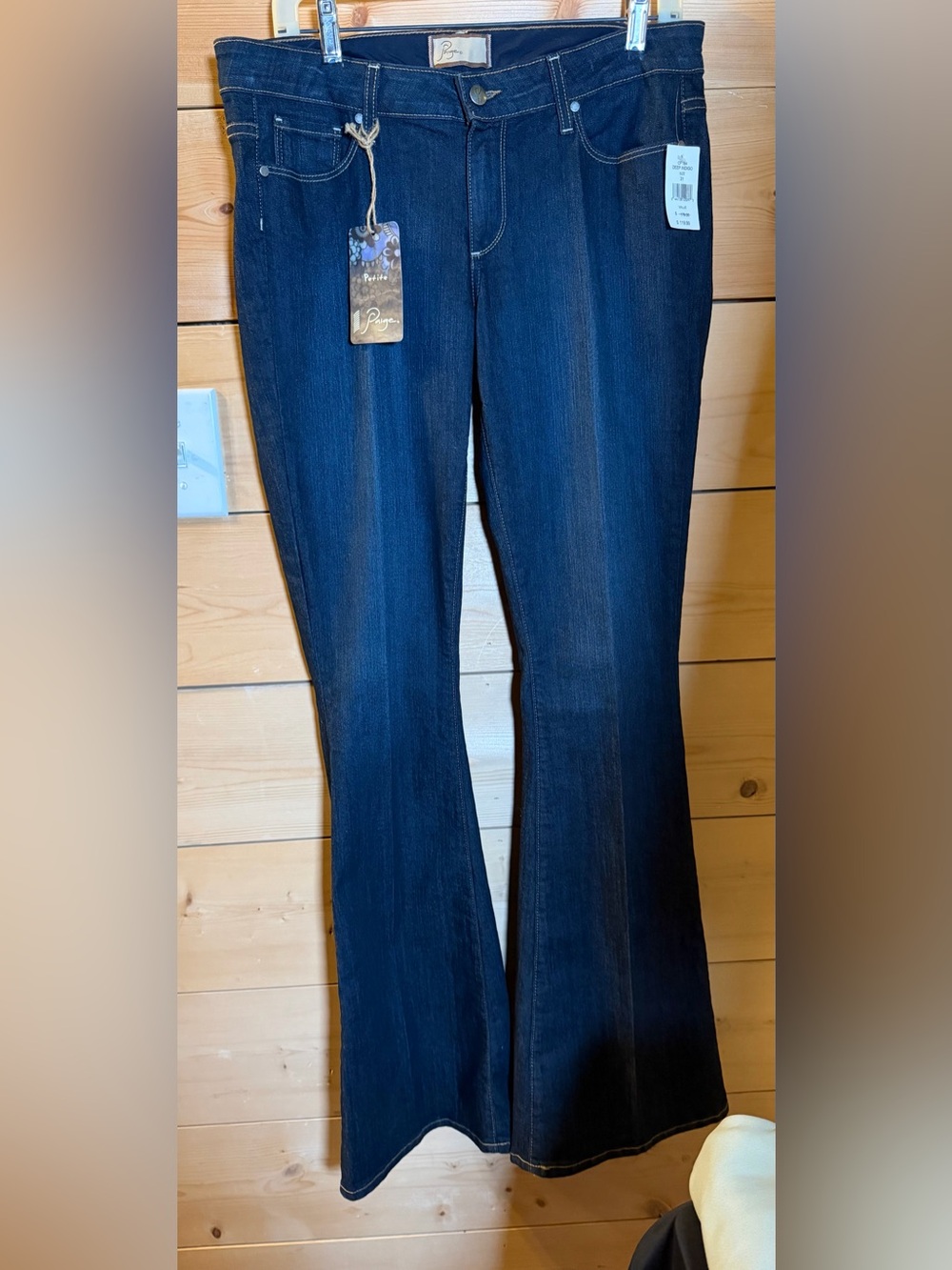 PAIGE Dark Blue Flare Jeans